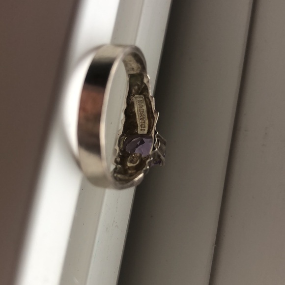 Sterling silver amethyst ring - Picture 3 of 4